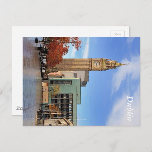 Kloktoren in Belfast Briefkaart (Voorkant / Achterkant)