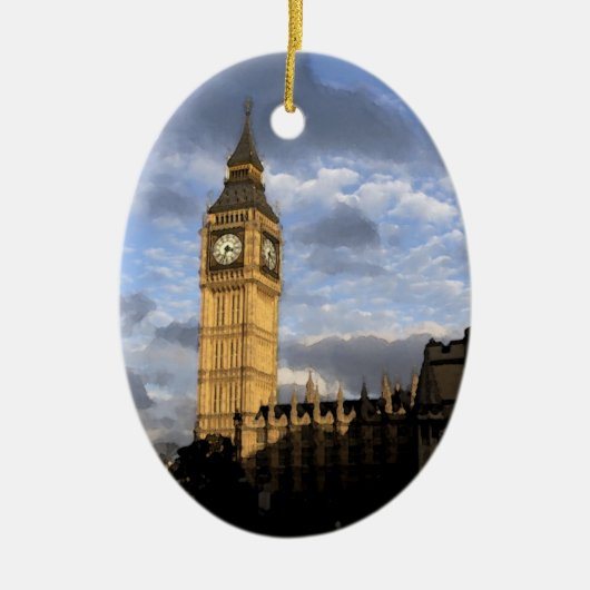 Kloktoren Keramisch Ornament (Voorkant)