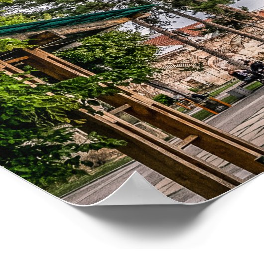 Kloktoren, Prilep - Macedonië Poster (Hoek)