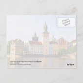 Kloktoren van de rivier de Vltava, Praag Briefkaart (Achterkant)