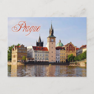 Kloktoren van de rivier de Vltava, Praag Briefkaart