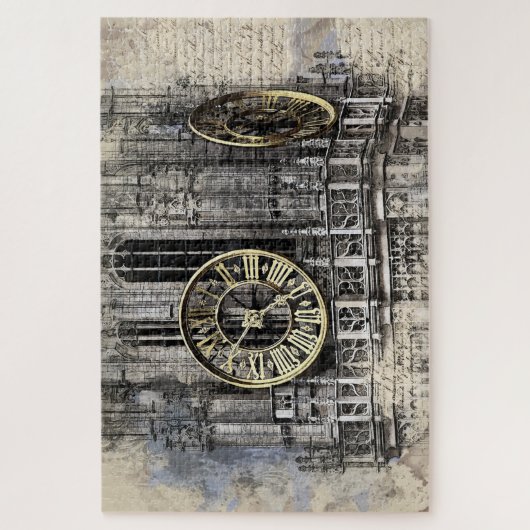  kloktowerpuzzel legpuzzel (Verticaal)