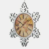  klokversiering tin sneeuwvlok ornament (Rechts)