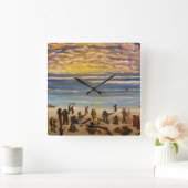 Klokvierkant van de muur van de Partij van de band Vierkante Klok (Huis)