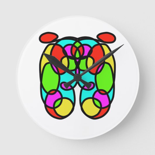 Klokwandkunst Ronde Klok (Voorkant)