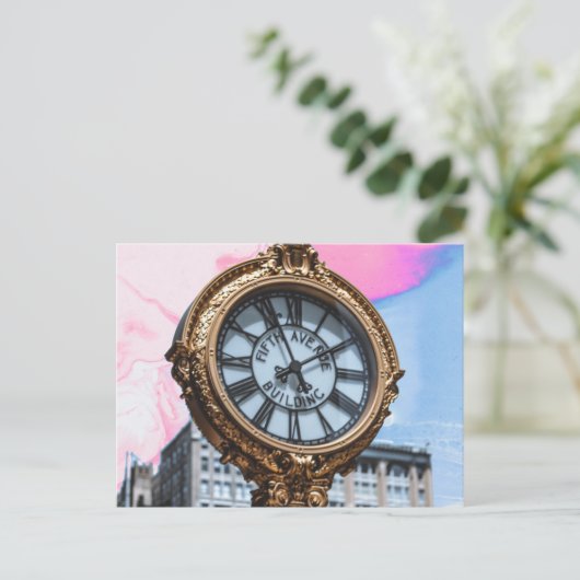 klokwerk briefkaart (Staand voorkant)