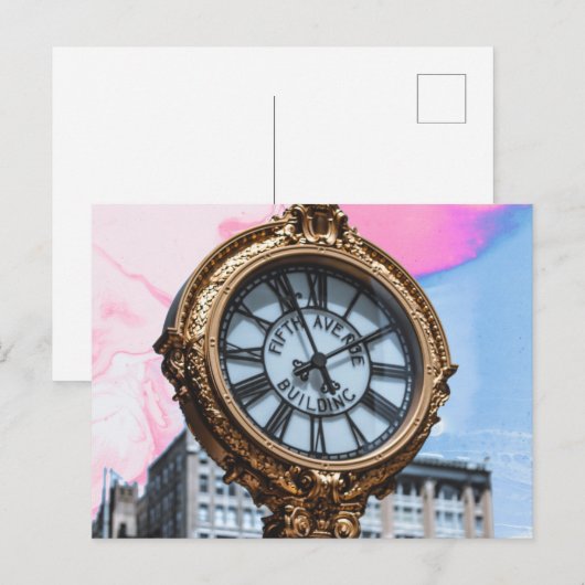 klokwerk briefkaart (Voorkant / Achterkant)