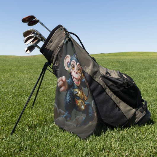 Klokwerk Grotbewaarder – De Fluisterende Aap Golfhanddoek (Groen)