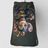 Klokwerk Grotbewaarder – De Fluisterende Aap  Golfheadcover (Draai 90)