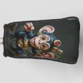 Klokwerk Grotbewaarder – De Fluisterende Aap  Golfheadcover (Voorkant)