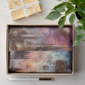 Klokwerk Hummingbird Aerial Steampunk Decoupage Tissuepapier (Geschenk)