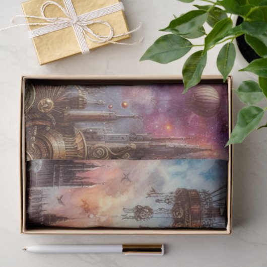 Klokwerk Hummingbird Aerial Steampunk Decoupage Tissuepapier (Geschenk)