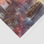 Klokwerk Hummingbird Aerial Steampunk Decoupage Tissuepapier (Detail)