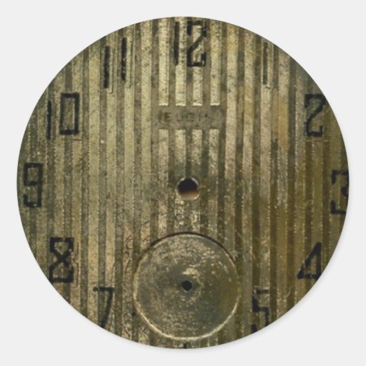 klokwerk ronde sticker (Voorkant)
