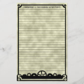 Klokwerk Silhouet, briefpapier (Voorkant)