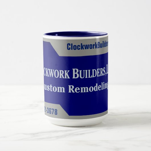 Klokwerkbouwmachines Mok (Midden)