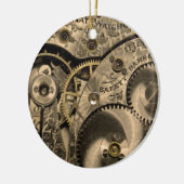 klokwerkversiering keramisch ornament (Links)