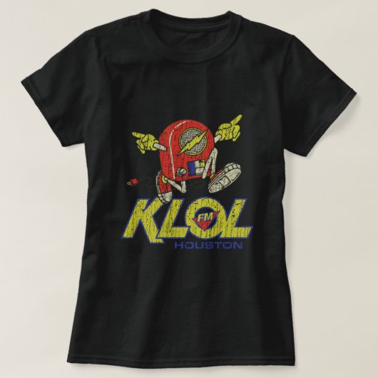 KLOL FM Houston 1970 T-shirt (Design voorkant)