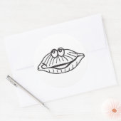 klomp ronde sticker (Envelop)