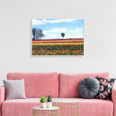 Klomp Tulip Boerderij, Woodburn, Oregon Canvas Afdruk (Insitu (Woonkamer))
