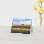 Klomp Tulip Boerderij, Woodburn, Oregon Kaart (Gele Bloem)