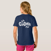 klompendanseres verstopping schoenen twee kanten t-shirt (Achterkant volledig)