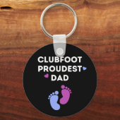 Klompvoet trotsste papa sleutelhanger (Voorkant)