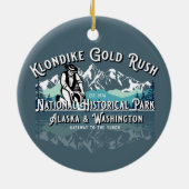 KLONDIKE GOLD RUSH NATIONAAL HISTORISCH PARK KERAMISCH ORNAMENT (Achterkant)