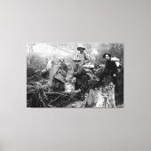 Klondike Gold Rushing to DEATH 1897 Canvas Afdruk (Voorkant)