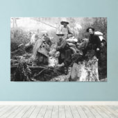 Klondike Gold Rushing to DEATH 1897 Canvas Afdruk (Insitu (Houten vloer))