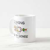 Klonen is in mijn genen koffiemok (Voorkant links)
