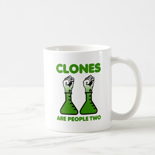 Klonen Zijn Ook Mensen Twee Grappige Mok (Rechts)