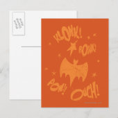 KLONK POW Bat-symbool Grafisch Briefkaart (Voorkant / Achterkant)