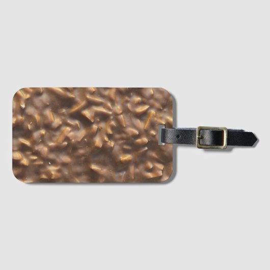 Klonterige chocolade bagagelabel (Voorkant (horizontaal))