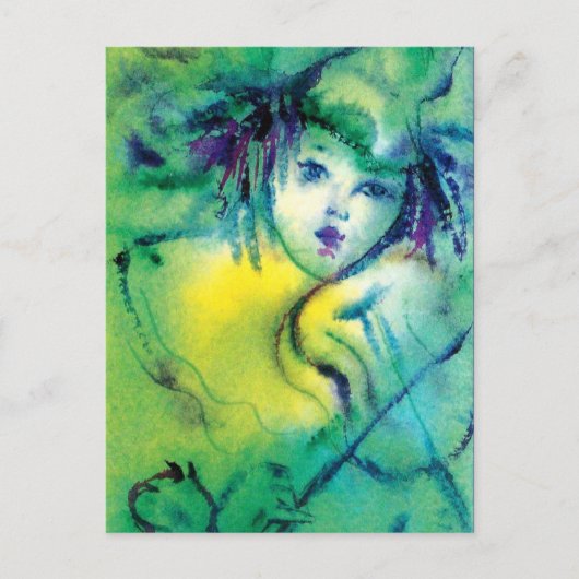 KLOOF IN GROEN BRIEFKAART (Voorkant)