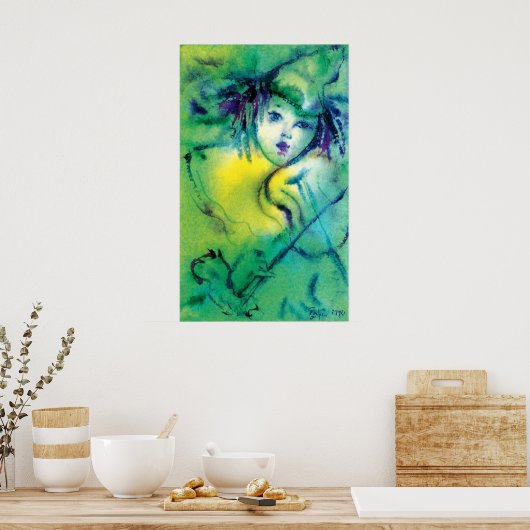 KLOOF IN GROEN POSTER (Keuken)