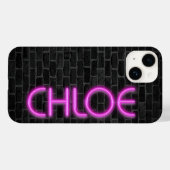 KLOOF in PINK-neonverlichting Case-Mate iPhone Case (Achterkant (horizontaal))