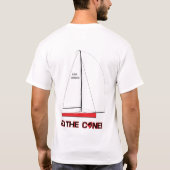Kloof van stilte - lijntekening t-shirt (Achterkant)
