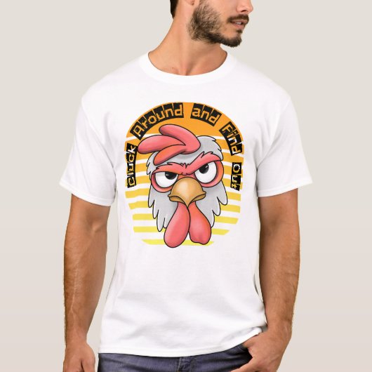 Klooien en erachter komen Grappig Kippen T-shirt (Voorkant)