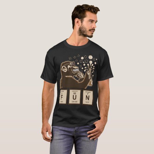 Klooienaap ontdekt plezier t-shirt (Voorkant volledig)