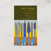 Klooienkaas van bakkerij voor voedselcatering visitekaartje (Achterkant)