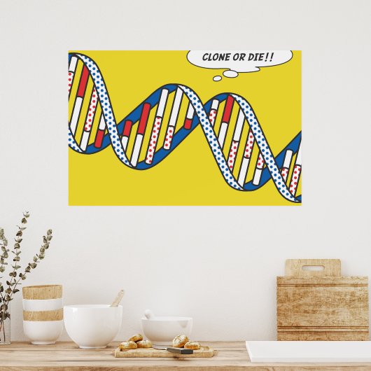 Kloon of sterf! poster (Keuken)