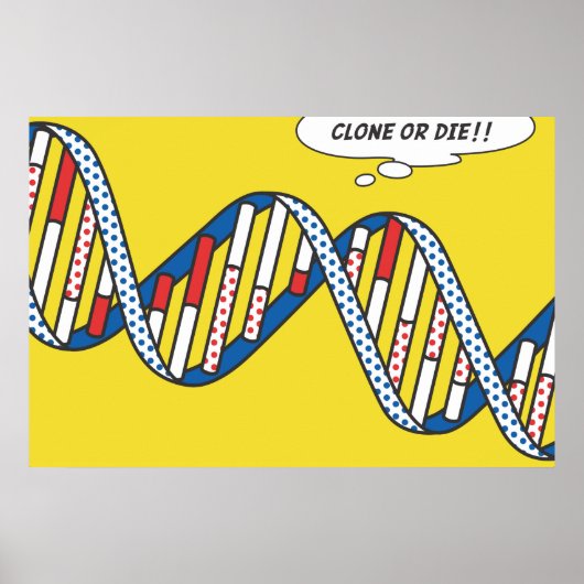 Kloon of sterf! poster (Voorkant)