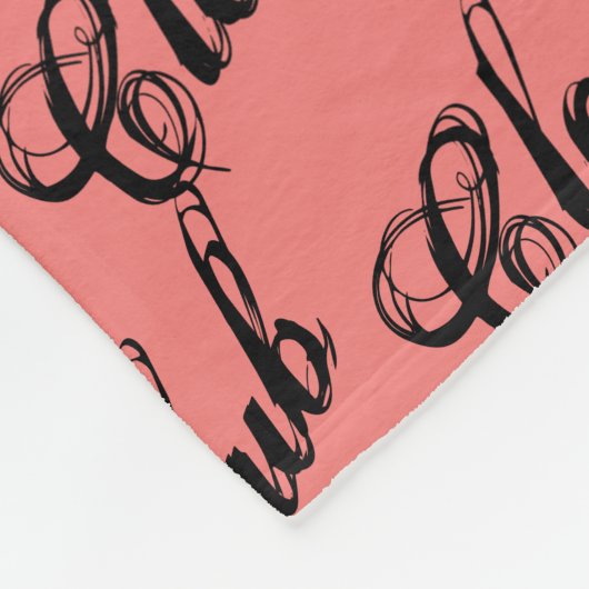 Kloonclub uit Orphan Black, rustic script, patroon Fleece Deken (Hoek)