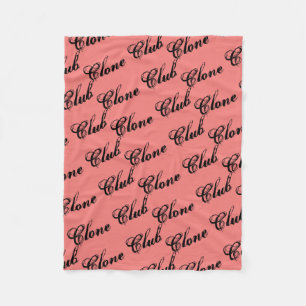 Kloonclub uit Orphan Black, rustic script, patroon Fleece Deken