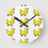 KLOOP "WACKY QUACKY DUCKY" RONDE KLOK (Voorkant)