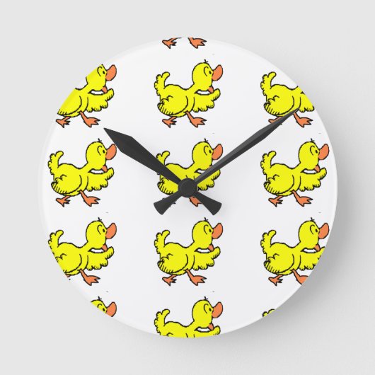 KLOOP "WACKY QUACKY DUCKY" RONDE KLOK (Voorkant)