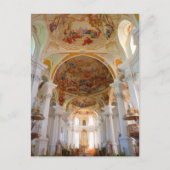 klooster abbey neresheim kerk briefkaart (Voorkant)