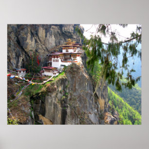 Klooster Bhutan Taktsang - Tiger Nest Poster