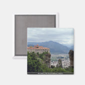Klooster, de Grote Meteora, Griekenland Magneet (Voorkant / Achterkant)